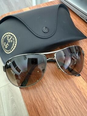 Ray-Ban Slim Silver Metal Temple Sunglasses